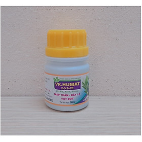 Phân Bón Lá NPK Sinh Học VK.HUMAT 2-5-3+TE, Orchid, Rose, Bonsai, Mập Thân, Dày Lá, Vọt Đọt, Thể Tích 50ml