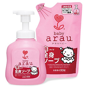 Combo Sữa Tắm Cho Em Bé Arau Baby (Bình 450ml + Túi 400ml)