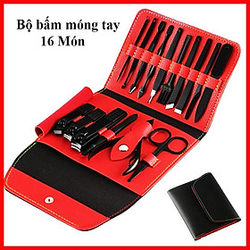 Hình ảnh Bộ Bấm Móng Tay, Bộ Làm Móng 16 Món Đa Năng, Bấm Dũa Móng Tay 3DM Nail Care Cao Cấp Nhiều Dụng Cụ Tiện Lợi