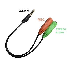 Mua Cáp Chia Mic và Audio chuẩn 3.5 cho ĐIện thoại hát karaoke
