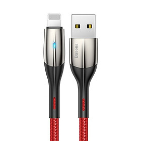 Mua Cáp sạc nhanh 2.4A truyền dữ liệu Baseus Horizontal kết nối iPhone tích hợp đèn Led dài 100CM ( 2 màu ) - Hàng chính hãng