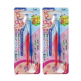 Set 2 Dao Cạo Lông Mày Lưỡi Ngắn KAI - Nội Địa Nhật Bản
