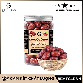 Táo đỏ GUfoods - Dẻo ngọt tự nhiên, Giàu chất xơ, Hỗ trợ thư giãn tinh thần, Cải thiện giấc ngủ, Healthy, Eat clean