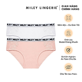 Bộ 2 Quần Lót Nữ Cotton Phối Ren Miley Lingerie FCB_05