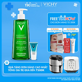 Bộ Sản Phẩm Gel Rửa Mặt Làm Sạch Sâu, Giảm Bã Nhờn Và Se Khít Lỗ Chân Lông VICHY Normaderm Phytosolution Intensive Purifying Gel