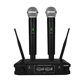 Microphone System Dual  Cordless Dynamic Mic for  Wedding