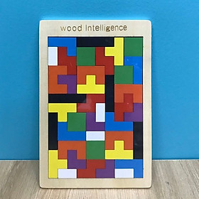 Bộ đồ chơi gỗ xếp hình Tetris