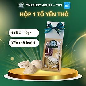 Hộp 1 tổ yến sào thô nguyên tổ - Tổ yến thô sạch ít lông nguyên chất - The Nest House