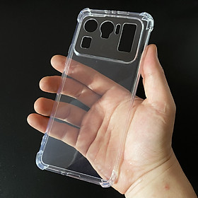 Ốp lưng silicon trong suốt chống sốc 4 cạnh cao cấp cho Xiaomi Mi11 Ultra
