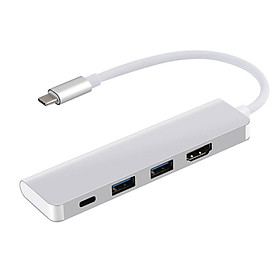 Fun 4-in-1 USB 3.1 Type-C to HDMI 2USB 3.0 PD Charging Data Transfer 4K 30HZ Hub for Samsung Galaxy S8/S8+/Note8 Dex Mode