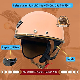 [CHÍNH HÃNG] - Nón Bảo Hiểm Nửa Đầu Napoli Harley N120