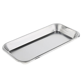 Thick Stainless Steel Medical Dental Surgical Instrument Disinfection Tray