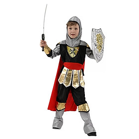 Combo Đồ Hóa Trang Halloween Cho Bé Trai - Chiến Binh Hoàng Gia Dũng Cảm + Khiên Và Kiếm | Brave Warrior - HMB0191