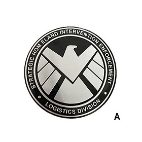Tem Logo Kim Loại Khiên Hình đại Bàng Shield  Ms-273