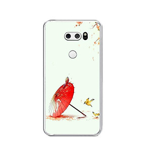 Ốp lưng dẻo cho điện thoại LG V30 - 0463 SAKURA02 - Hàng Chính Hãng