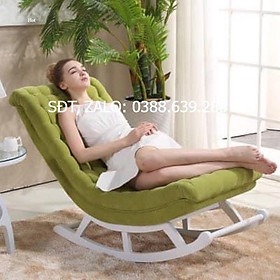 Mua Ghế thư giãn bập bênh khung gỗ sồi