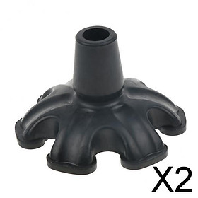 2xAnti Slip Rubber Replacement Tip For Cane Walking Stick Crutches 3/4 inch