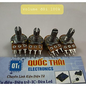 Mua Combo 4 biến trở volume  đôi (6 chân)
