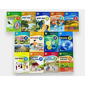 Bộ sách giáo khoa Lớp 8- Kết Nối Tri Thức Với Cuộc Sống (13 quyển- Kèm bìa nilong bao sách, nhãn tên)