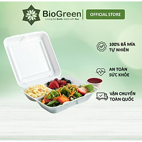 Mua 50 hộp bã mía 3 ngăn 1000ml hộp bento