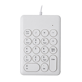 USB 18 Keys Numpad Keyboard Universal Durable Plug and Play Stylish
