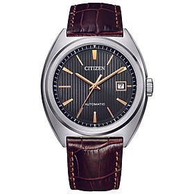 Đồng Hồ Nam Citizen Dây Da Máy Cơ-Automatic NJ0100-03H - Mặt Xám