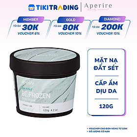 Mặt Nạ Đất Sét Băng Lạnh Loại Bỏ Dầu Nhờn, Thu Nhỏ Lỗ Chân Lông, Làm Dịu Da Aperire Spa Relief Pore Mask 120g - Cấp ẩm dịu da