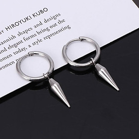 Bông tai kim loại phong cách Hàn Quốc cá tính Unisex