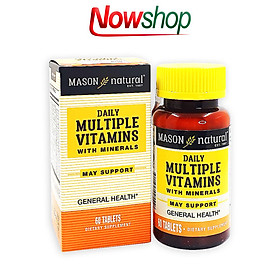 Viên uống bổ sung vitamin khoáng chất tổng hợp Mason Natural Daily Multiple Vitamins With Minerals