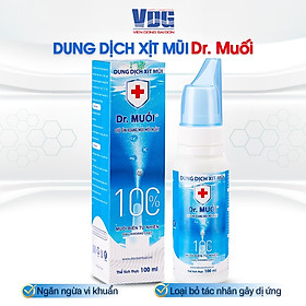 Dung dịch xịt mũi Dr. Muối (100ml) (Ngừa vi khuẩn + Bảo Vệ Xoang + Thơm Thoáng mũi)