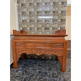 Mua Án gian thờ gỗ muồng 1m75   bàn thờ gỗ loại lớn