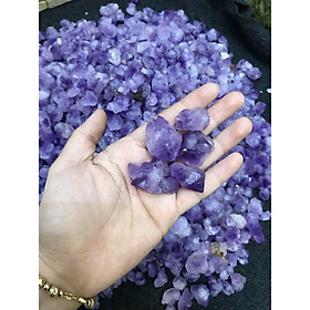 Đá mầm thạch anh tím, Đá thô thạch anh tím, Đá vụn thạch anh tím 100 gram