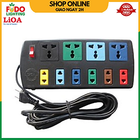 Ổ cắm điện LiOA đa năng kết hợp - 2D2S, 3D3S, 4D6S dây dài 3m/5m - Ổ cắm điện Lioa Chính Hãng
