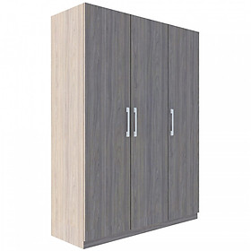 Mua Tủ quần áo gỗ MDF Tundo 3 cánh 2 ngăn kéo màu xám 140 x 55 x 200cm