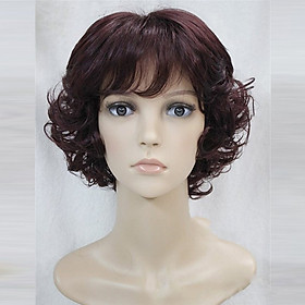 [ KÈM LƯỚI VÀ LƯỢC, 9209 ] Tóc giả nguyên đầu có rãnh da đầu, tóc giả nữ nguyên đầu, tóc giả nữ - Tóc giả bộ xoăn sóng, tóc giả dài, tóc giả xoăn, tóc giả xù mì, tóc giả cho người trung niên