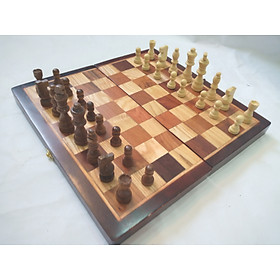 Bàn cờ vua gỗ đạt chuẩn kích cỡ 35x36x2,5cm