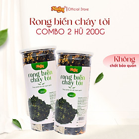 Rong biển cháy tỏi Mailey Hũ 200g - Rong biển ăn liền, ăn vặt, trộn cơm thơm ngon giàu dinh dưỡng