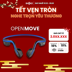 Tai Nghe Bluetooth Thể Thao Truyền Âm Thanh Qua Xương SHOKZ OPEN MOVE S661  - Hàng chính hãng - Pin sử dụng trong 6 tiếng - Kháng nước IP55
