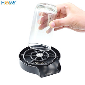 Vòi phun rửa ly gắn chậu rửa chén áp suất mạnh Hobby Home Decor VRLD - Inox 304 sơn đen - kèm dây cấp 60cm