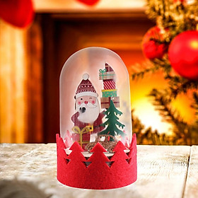 LED Night Light Battery Operated Fixture Lamp for Christmas Santa Claus