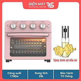 Lò nướng kiêm nồi chiên không dầu Unie Q37, công suất 1700W, dung tích 25L, hàng chính hãng