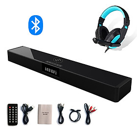 Mua Loa Thanh Soundbar Bluetooth Để Bàn Dùng Cho Tivi Máy Vi Tính PC Laptop BS-39B Hỗ Trợ Sạc Không Dây - Loa Công Suất Lớn Tặng Tai Nghe Chụp Tai CT770 ( Giao màu ngẫy nhiên )