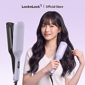 Máy Uốn Tóc LocknLock Xoăn Sóng Nước Hippie Hair Wave Curler ENA227PUP - Màu tím - Hàng chính hãng