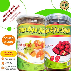 NHO VÀNG SẤY HŨ 500G VÀ TÁO ĐỎ TÂN CƯƠNG HŨ 300G TÂN LỘC PHÁT