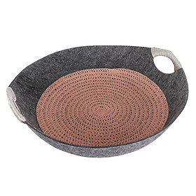 Round Cat Bed Pet Supplies Mat Nest Pet House for Rabbit Indoor Cats Kitten