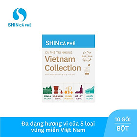 SHIN Cà Phê - Việt Nam Collection Bộ sưu tập cà phê túi nhúng vùng miền 10 túi