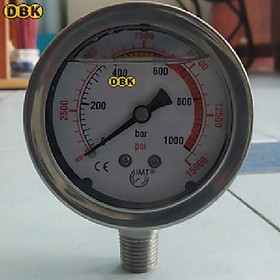 Đồng hồ đo áp suất 1000 bar phi 100mm SPG100