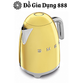 Mua Ấm Siêu Tốc Màu Vàng/Bạc SMEG  Ấm Đun Nước  Dung Tích 1.7L  Công Suất 2400W  Nhập Đức  BH 12 Tháng - Vàng