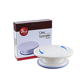 Mua Bàn Xoay Trang Trí  Bánh Kem Đế Silicon Chống Trơn – Đường Kính 28 cm