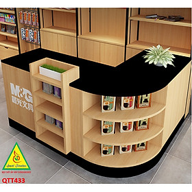 Mua Quầy tính tiền  Bàn thu ngân cho cửa hàng tiện lợi  siêu thị mini QTT433 - NỘI THẤT LẮP RÁP VIENDONGADV